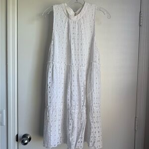 Lilly Pulitzer Indira Swing Dress White Eyelet